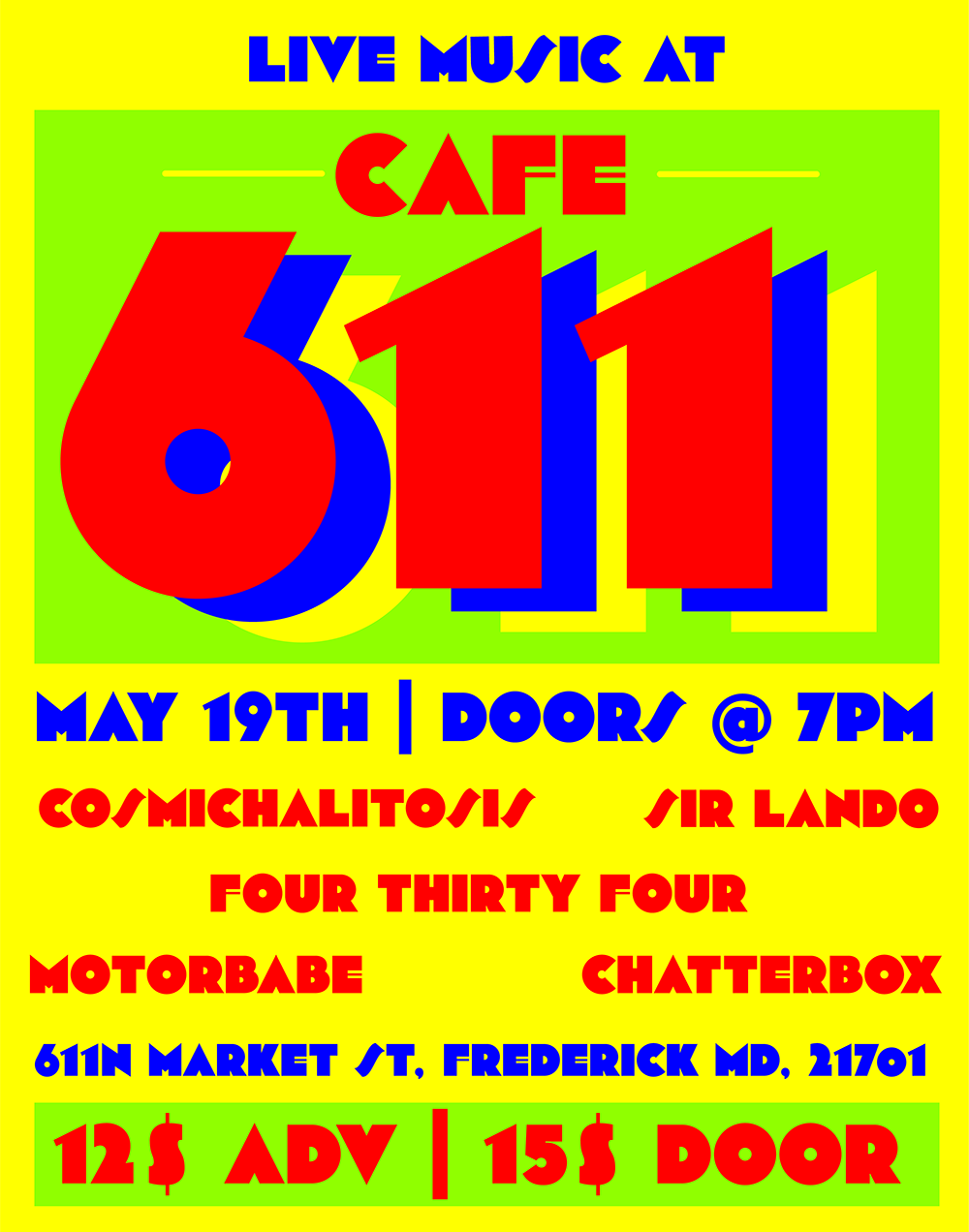 Sir Lando Cafe 611 Poster 5/19/23
